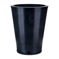 MACETA GENEBRA MARMORATO NEGRA 38X57CM
