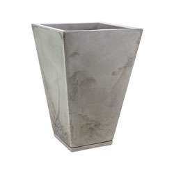 MACETA 32X55CM ZURIQUE MARMORATO BLANCA
