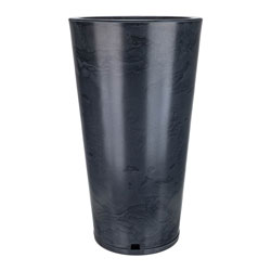 MACETA GENEBRA MARMORATO NEGRO 40X80CM