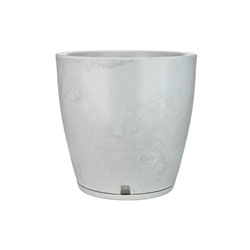 MACETA 40X45CM AMSTERDA MARMORATO BLANCA