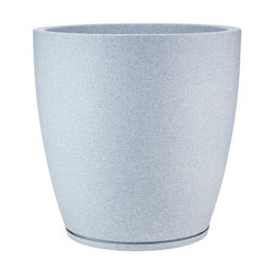MACETA 69X70CM AMSTERDA GRAPHITO EFECTO PIEDRA GRIS