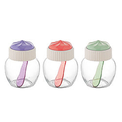 ESPECIERO VIDRIO 210CC C/TAPA CUPCAKE RENGA