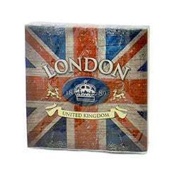 SERVILLETA TRIPLE HOJA LONDON DESIGN 20UD. 33X33CM