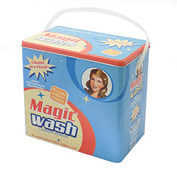 RECIPIENTE METAL C/ ASA  VINTAGE WASH POWD. 20X13X20H