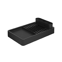 ESCURRIDOR FLAT PLASTICO NEGRO.  42x26x10CM