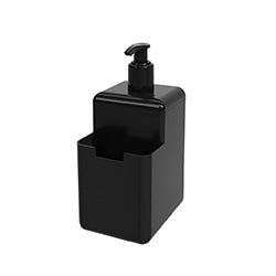 DISPENSADOR DE JABON PLASTICO SINGLE 500ML NEGRO