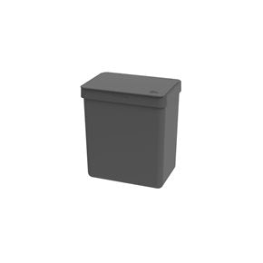 PAPELERA MESA PLASTICO SINGLE 2.5L GRIS OSCURO COZA