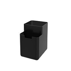 ORGANIZADOR MESADA PLASTICO SINGLE NEGRO. 8x10.5x12CM