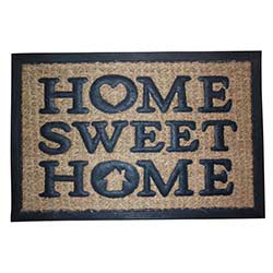 FELPUDO COCO/GOMA 40X60CM H.1CM HOME SWEET HOME