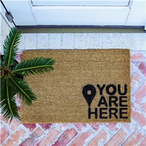FELPUDO DE COCO 40x60CM H1.5CM YOU ARE HERE
