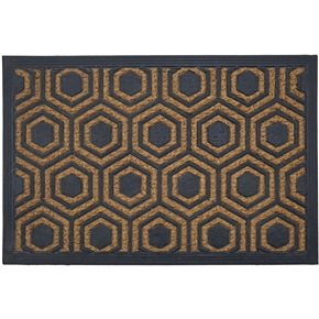 FELPUDO COCO/GOMA 40X60CM H.1CM HEXAGONO