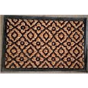 FELPUDO COCO/GOMA 40X60CM H.1CM TRAMA FLOR