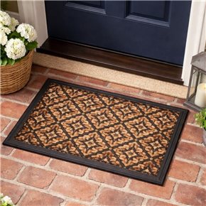 FELPUDO COCO/GOMA 40X60CM H.1CM TRAMA FLOR