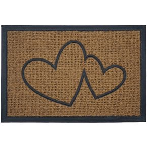 FELPUDO COCO/GOMA 40X60CM H.1CM CORAZONES