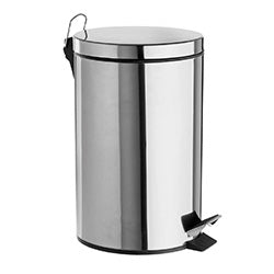 PAPELERA 12 LTS REDONDA C/ PEDAL ACERO