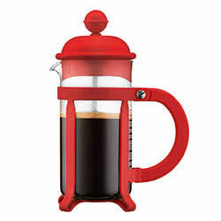 CAFETERA 0.35 LT 3 TAZAS ROJO JAVA PRESS BODUM