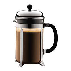 CAFETERA 1.5LT 12 TAZAS CHAMBORD BODUM ACERO/NEGRO