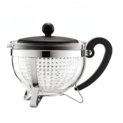 TETERA C/FILTRO 1LT TAPA/ASA NEGRO CHAMBORD BODUM