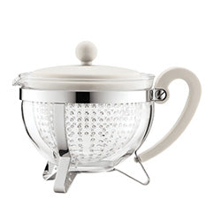 TETERA C/FILTRO 1LT TAPA/ASA BLANCO CHAMBORD BODUM
