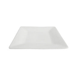 PLATO POSTRE CUADRADO 15/H1.5CM PORCELANA BLANCO