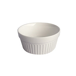 RAMEQUIN REDONDO D11.5/H5.2CM PORCELANA BLANCO
