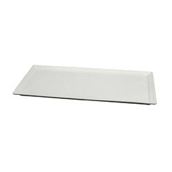 FUENTE RECTANGULAR CERAMICA BLANCA SURTIDO. 25X14X1.5CM