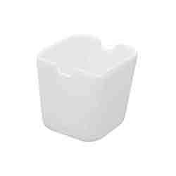 PORTA SOBRES AZUCAR 5X5.5CM PORCELANA BLANCA