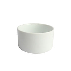 RAMEQUIN CILINDRICO 8X4.2 CM PORCELANA BLANCO