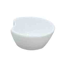 RAMEQUIN REDONDO 7X2.5CM PORCELANA BLANCA