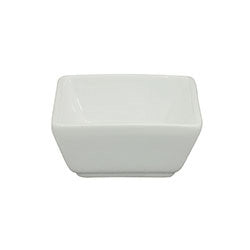 RAMEQUIN CUADRADO 7.5X3CM PORCELANA BLANC
