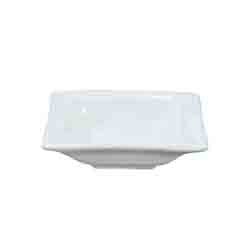 RAMEQUIN CUADRADO 8X8X2CM PORCELANA BLANCO