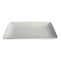 FUENTE RECT. 39x20.5x2.5CM CERAMICA BLANCA