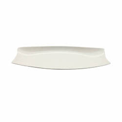 FUENTE OVAL 30.5X10.5X3CM PORCELANA BLANCO