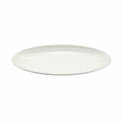 FUENTE OVAL 36X16X4CM PORCELANA BLANCO