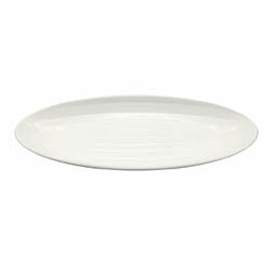 FUENTE OVAL 41.5X18X4CM PORCELANA BLANCO