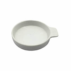 RAMEQUIN C/ ASA CERAMICA BLANCA. D10.5XH2.5CM