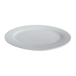 FUENTE OVAL PORCELANA 40x26x3CM BLANCO