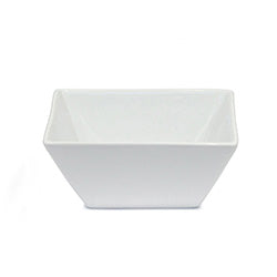 ENSALADERA CUADRADA 18x18x6.5CM PORCELANA BLANCO