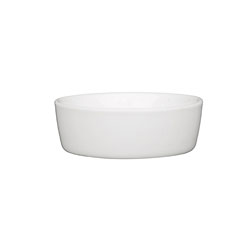 RAMEQUIN REDONDO D5x1.5CM PORCELANA BLANCO