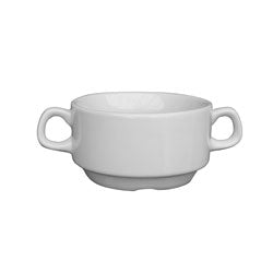 BOWL C/ASAS 14x9.5x5.5CM PORCELANA BLANCO