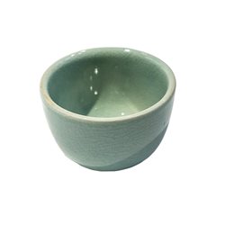 RAMEQUIN REDONDO D7.5x5CM PORCELANA AZUL CRAQUELADO
