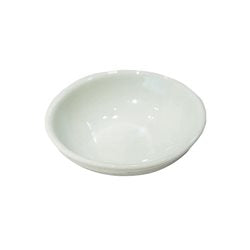 RAMEQUIN REDONDO D6x2.2CM PORCELANA BLANCO