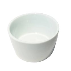 RAMEQUIN REDONDO D9x5CM PORCELANA BLANCO