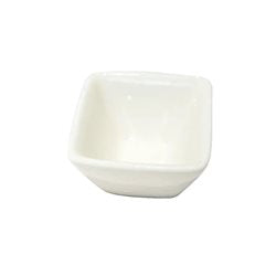 RAMEQUIN CUADRADO 4.5x2.5CM PORCELANA BLANCO