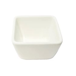 RAMEQUIN CUADRADO 8x5CM PORCELANA BLANCO