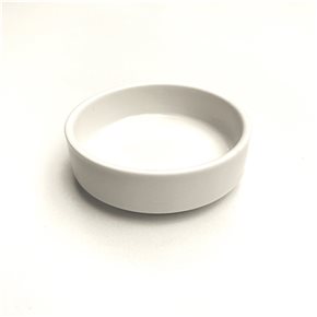 RAMEQUIN BAJO D8x2.5CM PORCELANA BLANCO