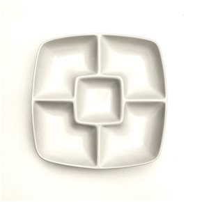 COPETINERO D31x5CM PORCELANA BLANCO