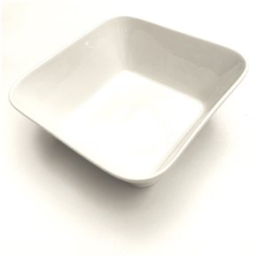 ENSALADERA CUADRADA 22x22x7.5CM PORCELANA BLANCO