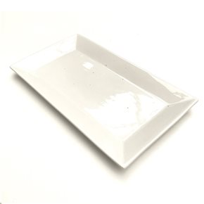 FUENTE C/ALA 34x18x2.5CM PORCELANA BLANCO