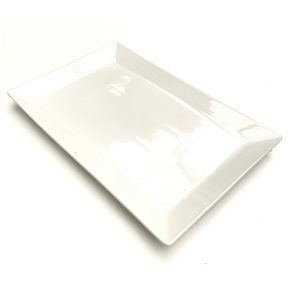 FUENTE C/ALA 42x27x3CM PORCELANA BLANCO